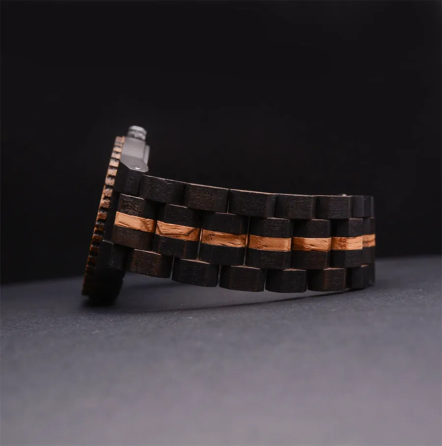Timeless Elegance: Classic Men's Skeleton Wooden Watch for Distinctive Style