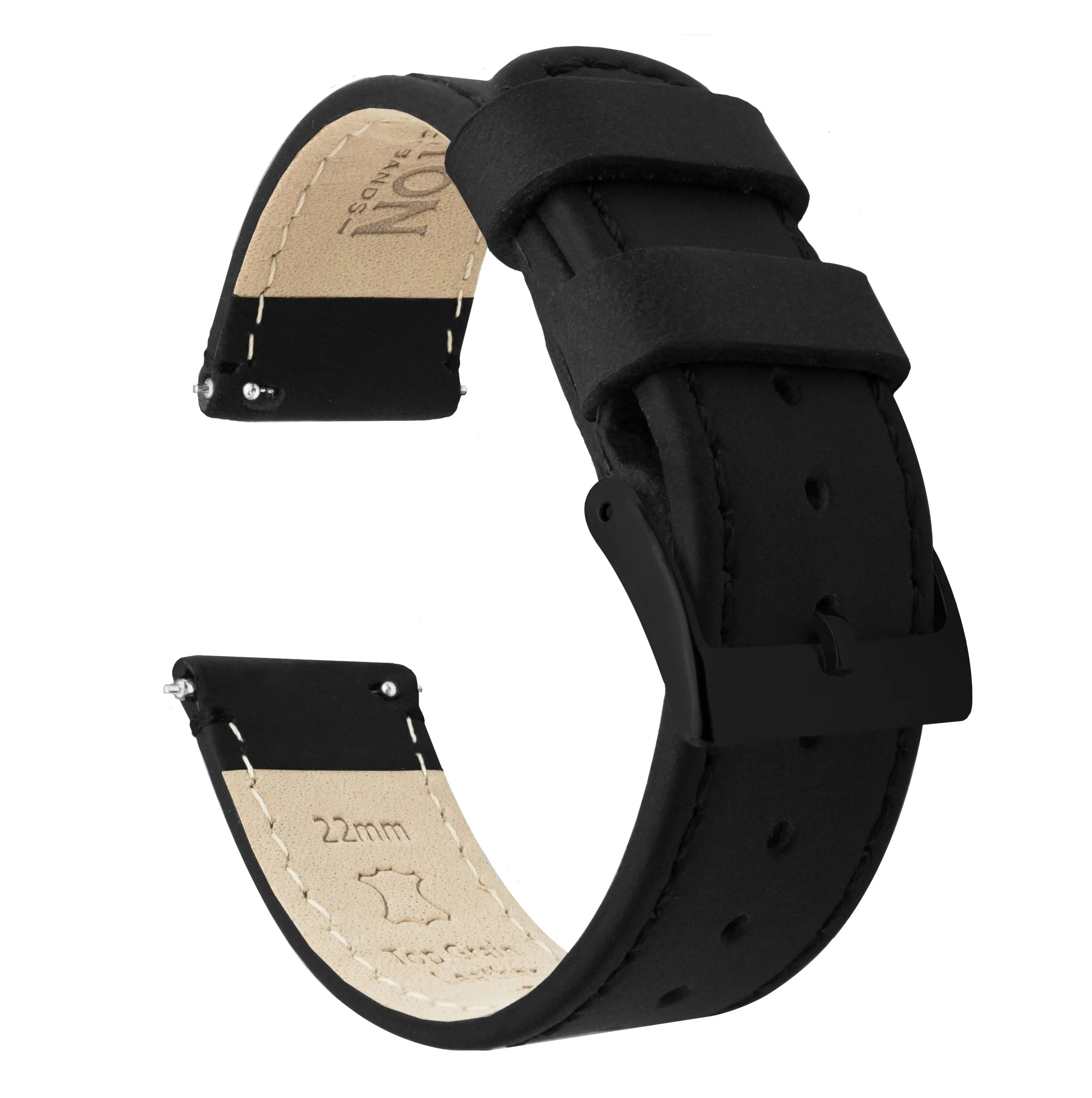Timex Weekender Expedition Watches Black Leather Stitching Watch Band