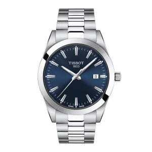 Tissot Gentleman Stainless Steel Blue Dial Watch