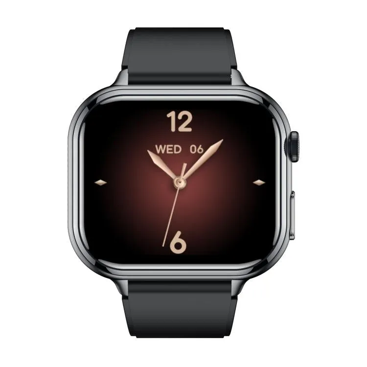TK17 1.91 inch Horizontal Screen Silicone Strap Smart Watch Supports ECG Electrocardiogram(Black)