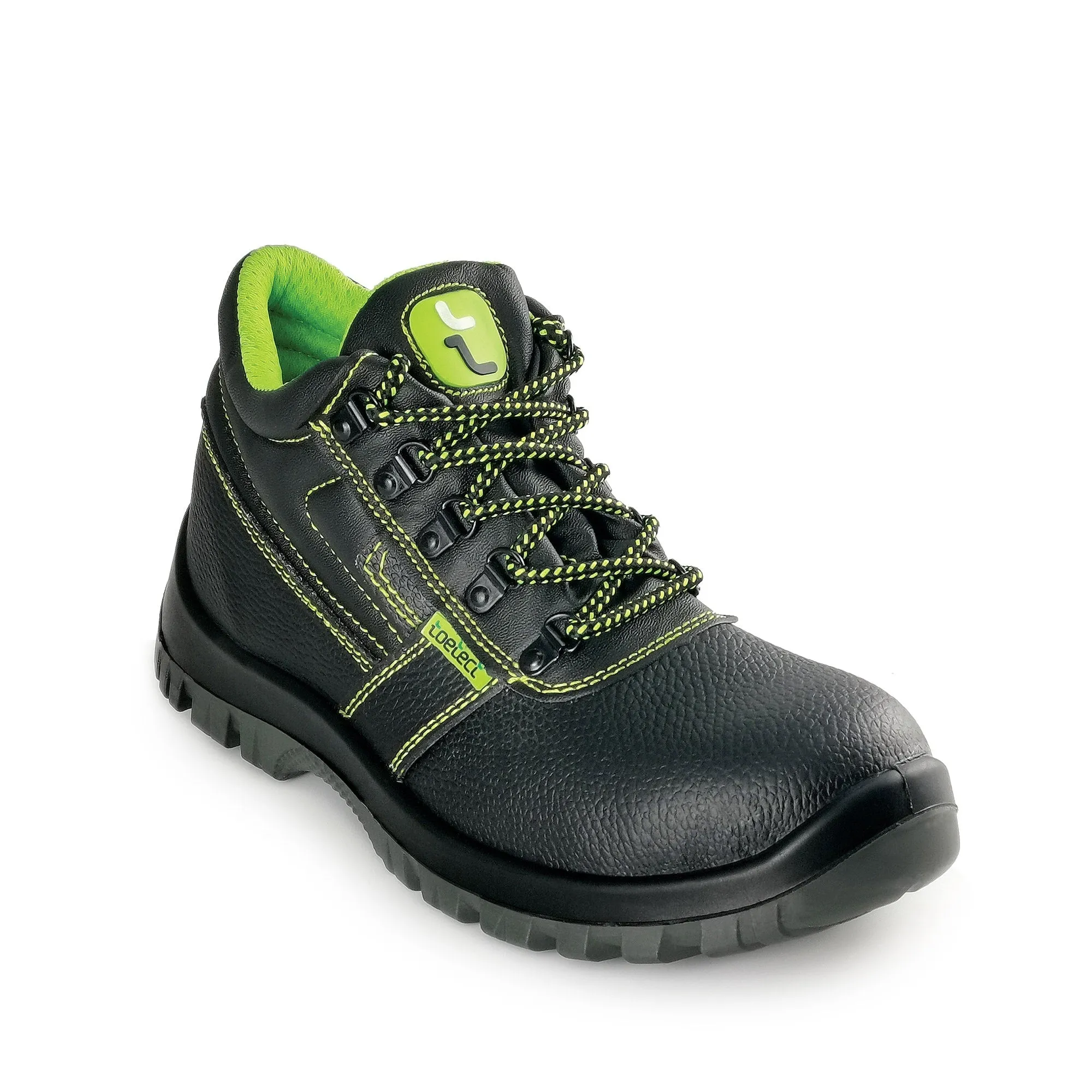 TOETECT | TOE-SR1004 Men Mid Cut Lace-up Safety Shoes