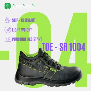 TOETECT | TOE-SR1004 Men Mid Cut Lace-up Safety Shoes