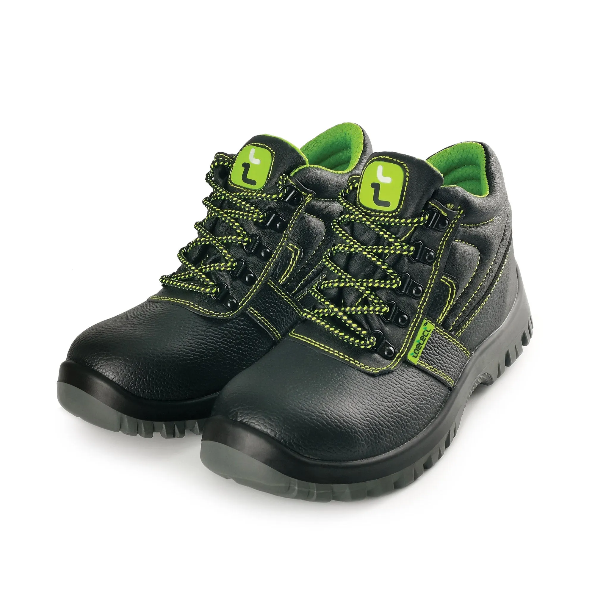TOETECT | TOE-SR1004 Men Mid Cut Lace-up Safety Shoes