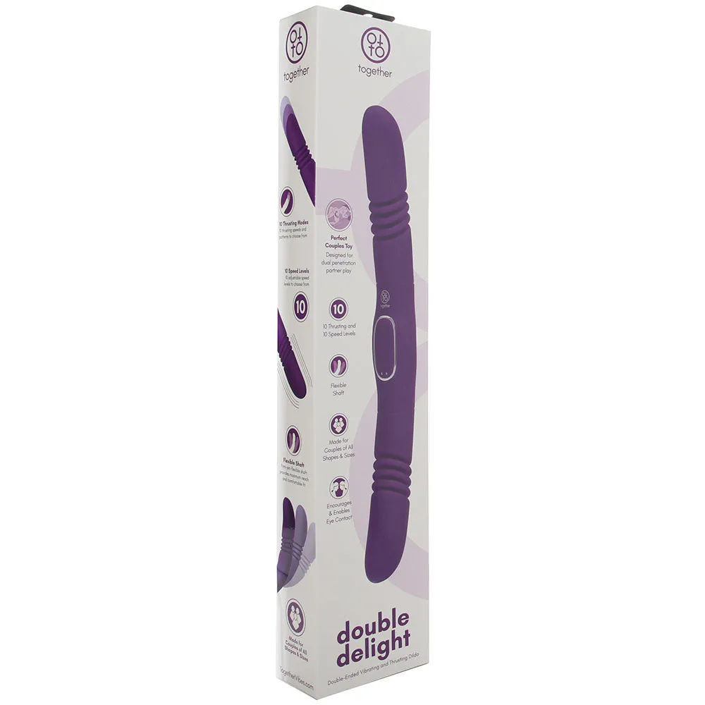 Together Double Delight Vibrating & Thrusting Dildo
