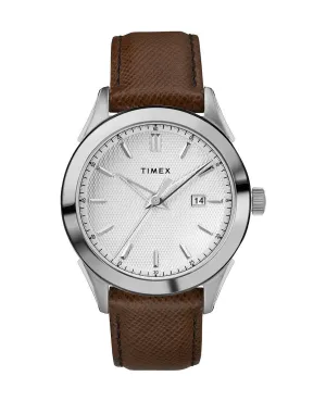 Torrington Men's Date 40mm Leather Strap Watch