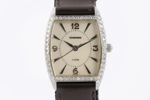 Tourneau 1063 Stainless Steel & Diamond 24mm Ladies Watch