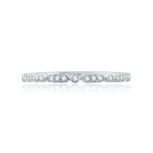 Triple and Single Set Diamond Stackable Band