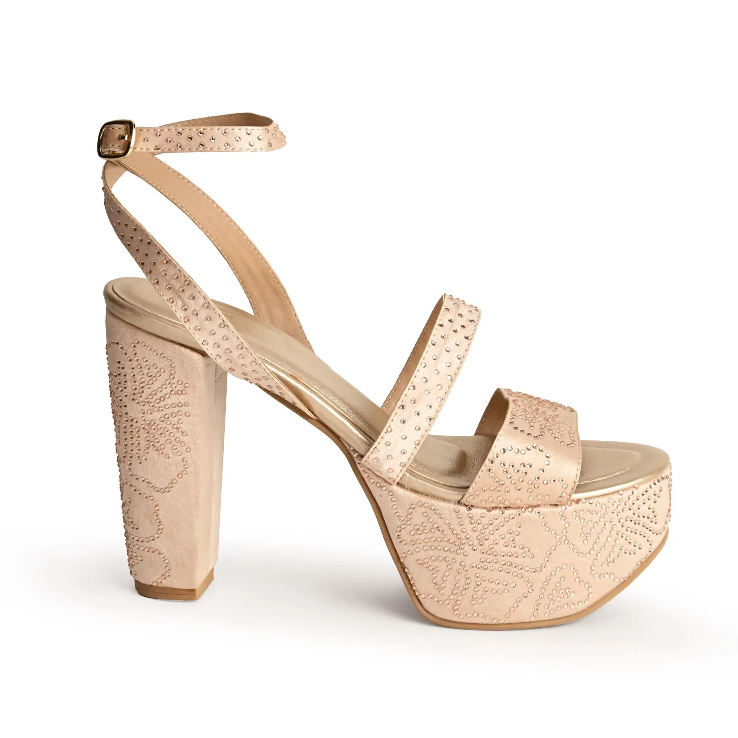 TulipX Rose Gold Platforms For Women