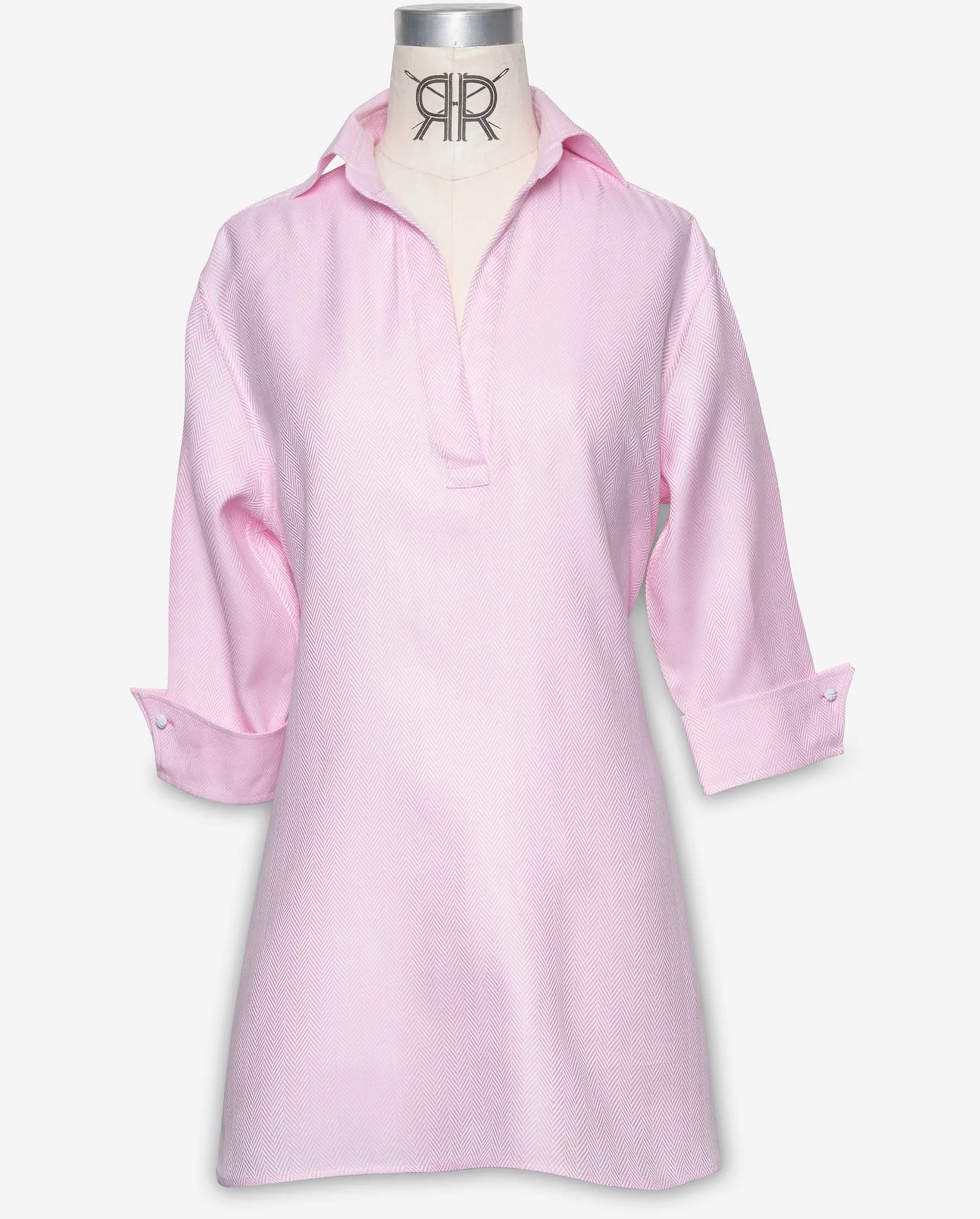 Tunic - Pink Herringbone