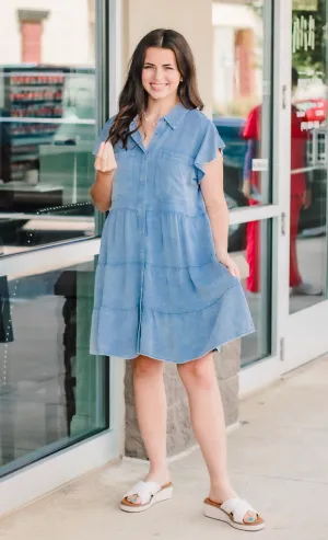 Under the Willow Tree Denim Washed Dress