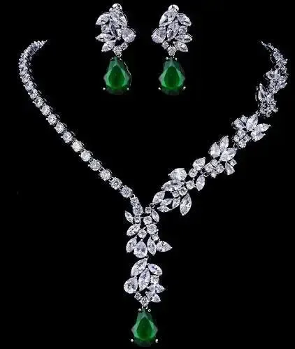 Unique Design Choker Necklace Stud Earrings Bridal Jewelry Sets Wedding Jewelry Set