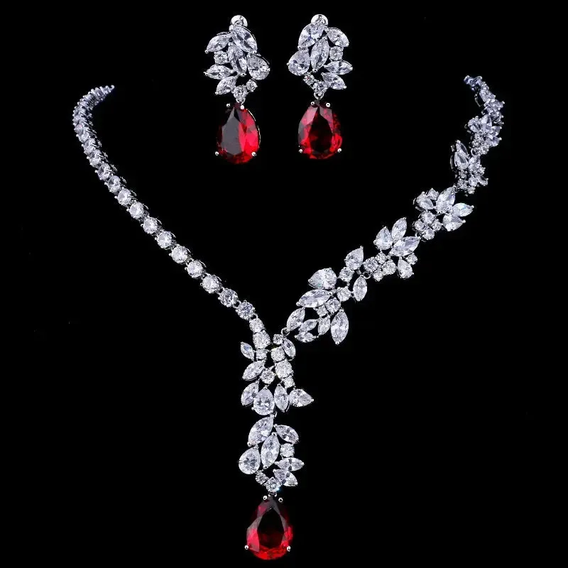 Unique Design Choker Necklace Stud Earrings Bridal Jewelry Sets Wedding Jewelry Set