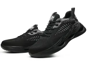 Unisex Safety Shoes Puncture Proof Lightweight Air Cushion Steel Toe Work Shoes
