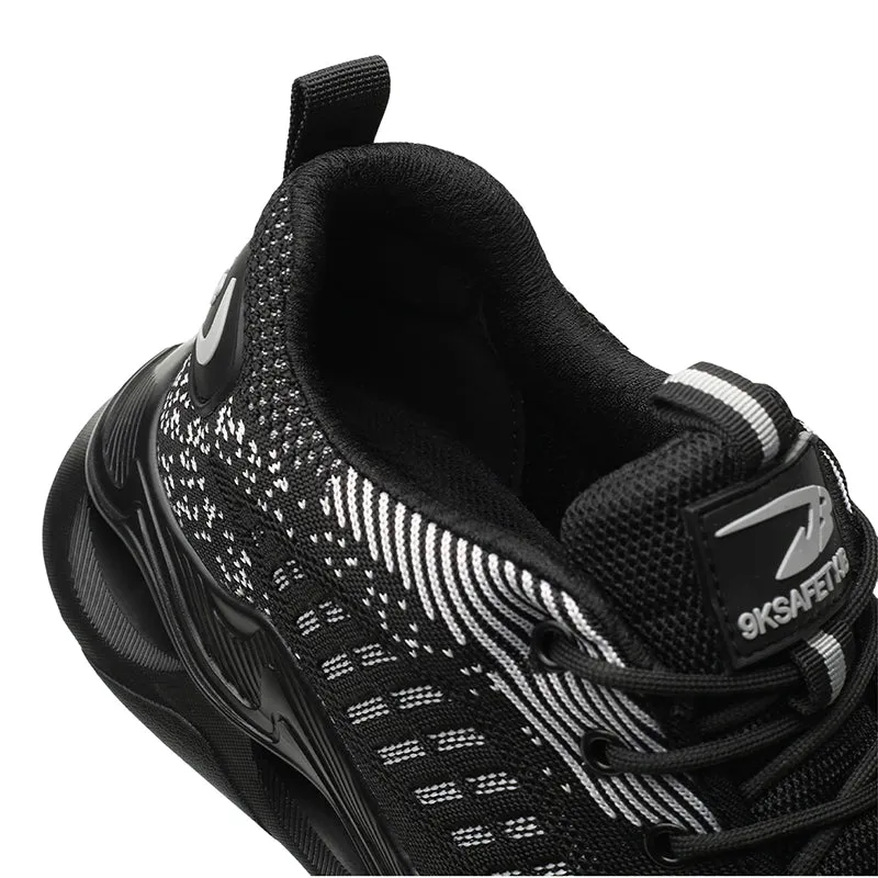 Unisex Safety Shoes Puncture Proof Lightweight Air Cushion Steel Toe Work Shoes