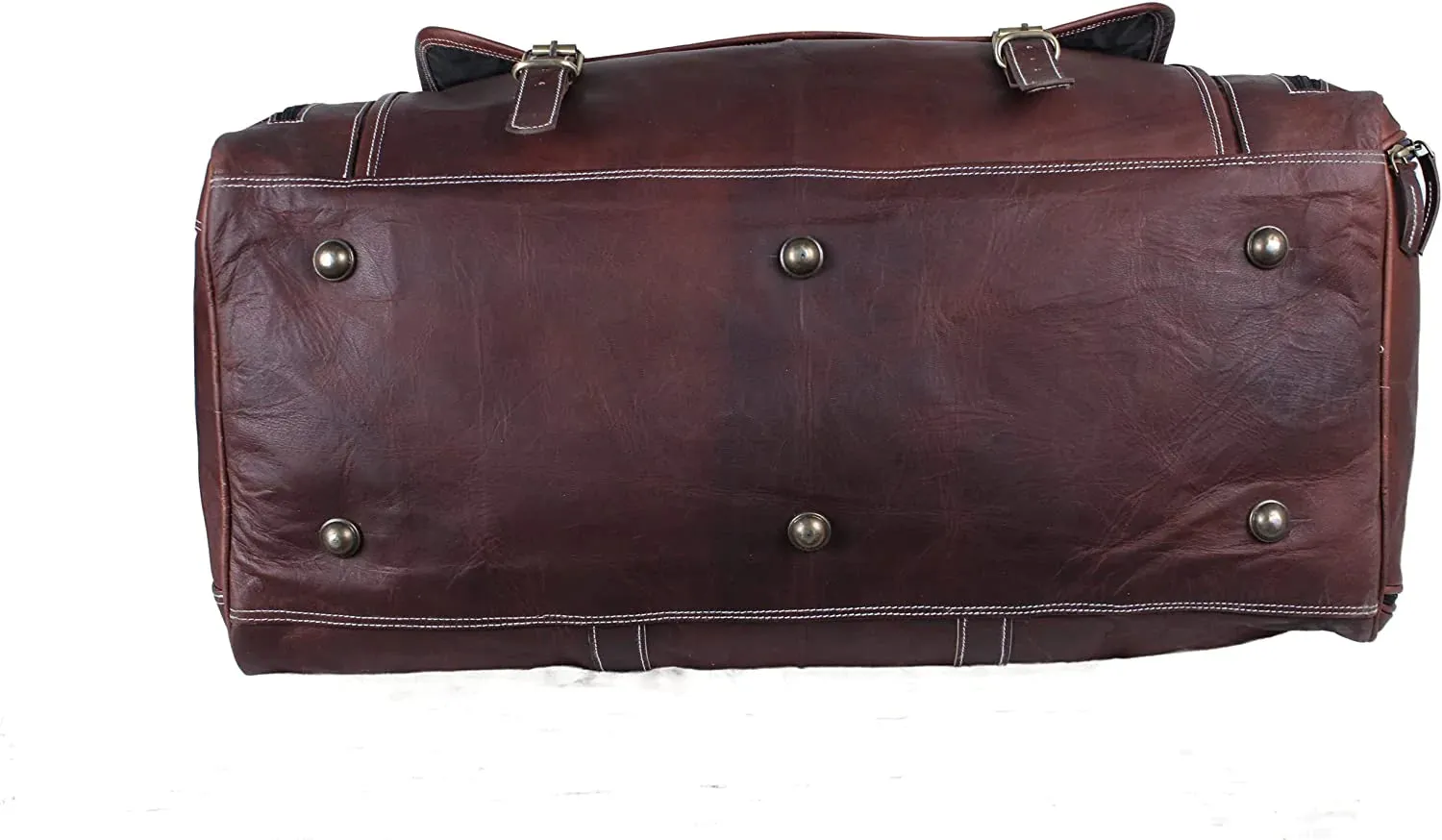 Urban Dark Leather Duffle Bag