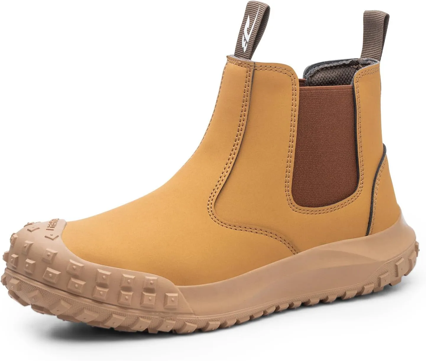 USOR Safety Boots Leather Steel Toe Cap Work Shoe for Men Women Water Resistant Lightweight Work Sneakers Comfortable Puncture Resistant Safety Shoes for Industrial Construction