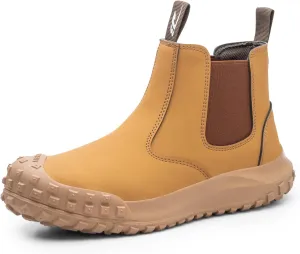 USOR Safety Boots Leather Steel Toe Cap Work Shoe for Men Women Water Resistant Lightweight Work Sneakers Comfortable Puncture Resistant Safety Shoes for Industrial Construction
