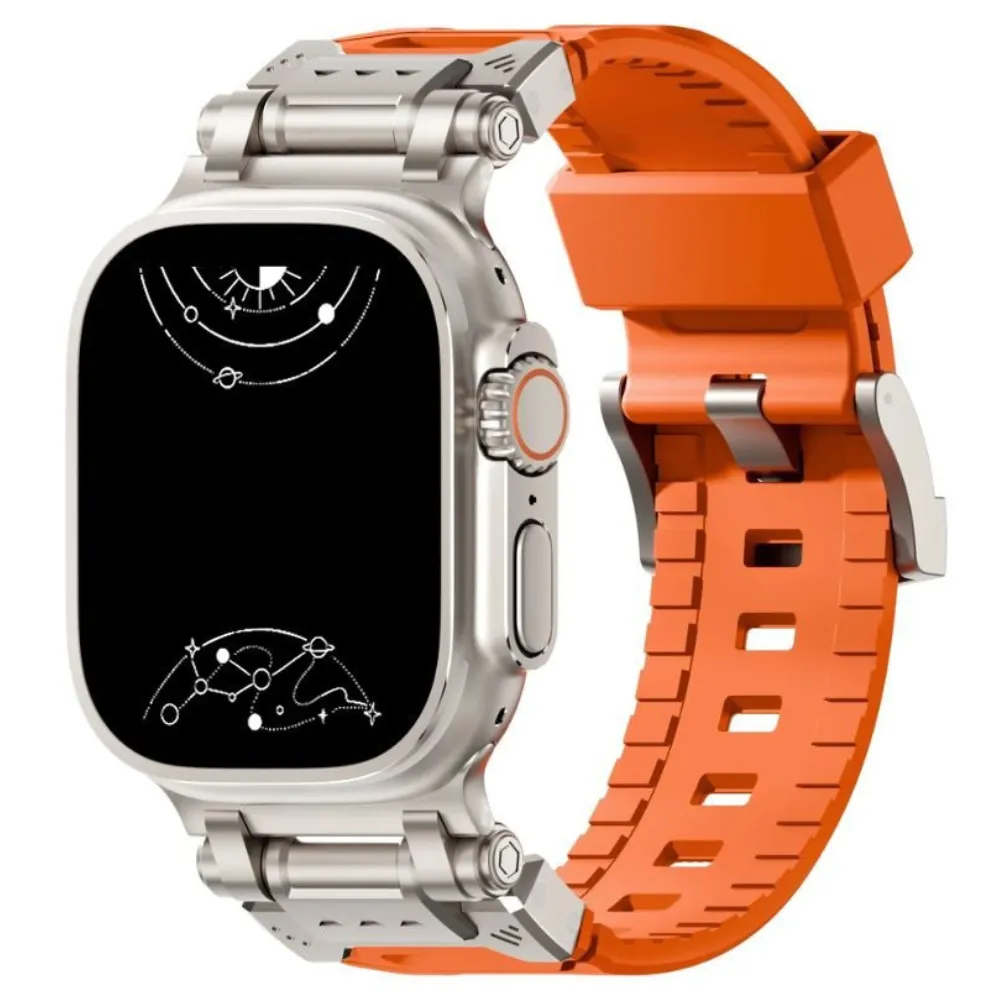 Venio Silicone Rugged Metal Band