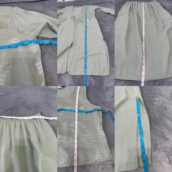 Vintage Another Thyme Midi Mixed Media Design 3 Piece Suit Womens Size P14