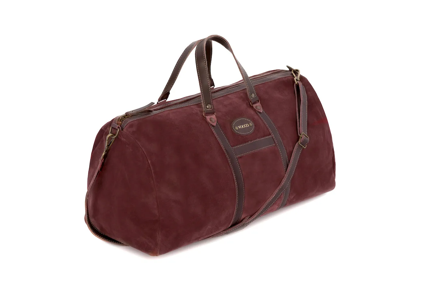 Vocco Terracotta Leather Weekender Bag