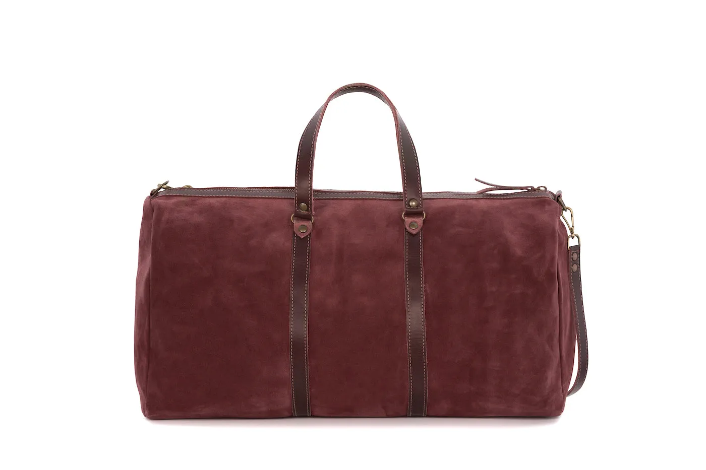 Vocco Terracotta Leather Weekender Bag