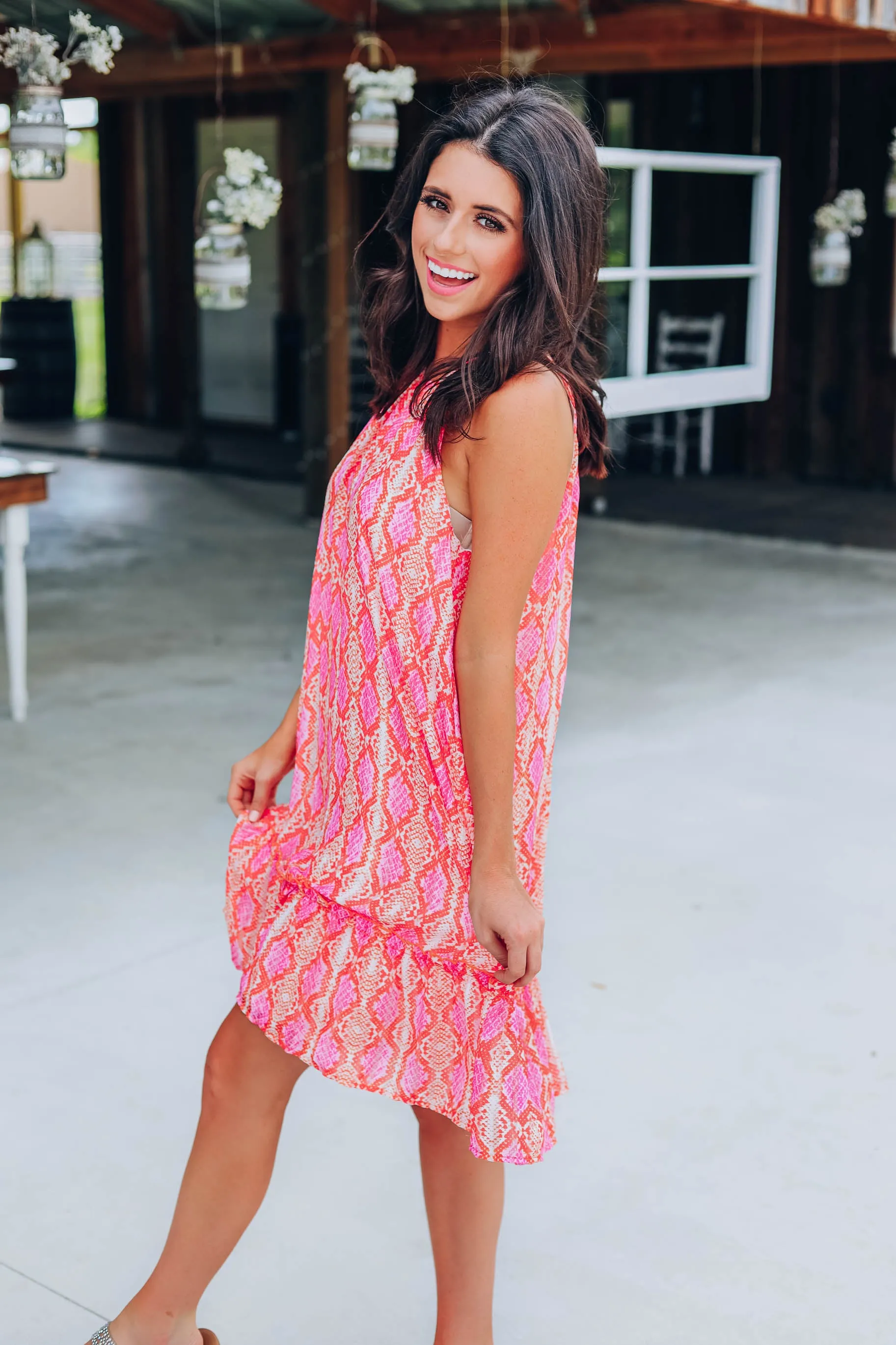 Wander West Snakeskin Dress