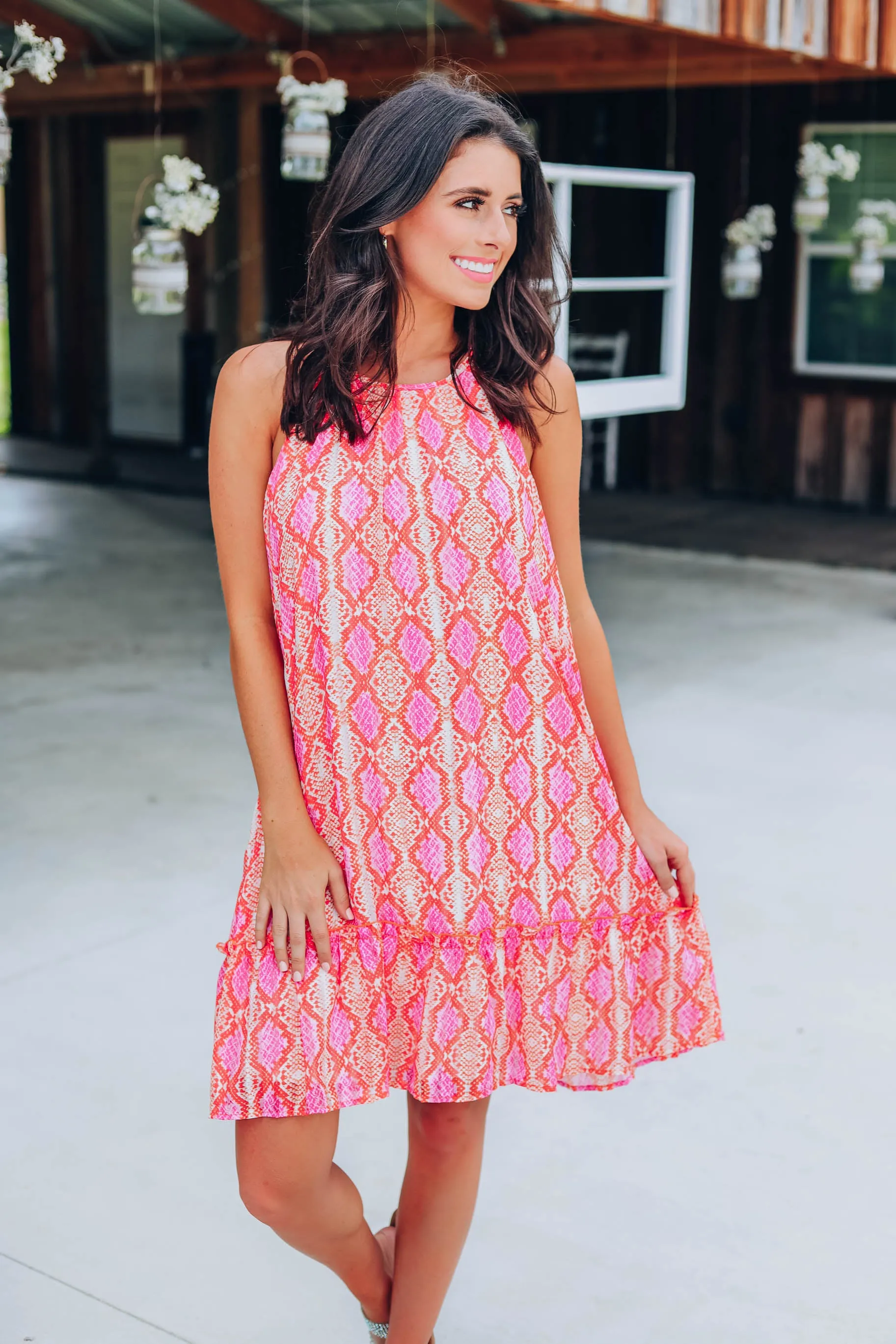 Wander West Snakeskin Dress