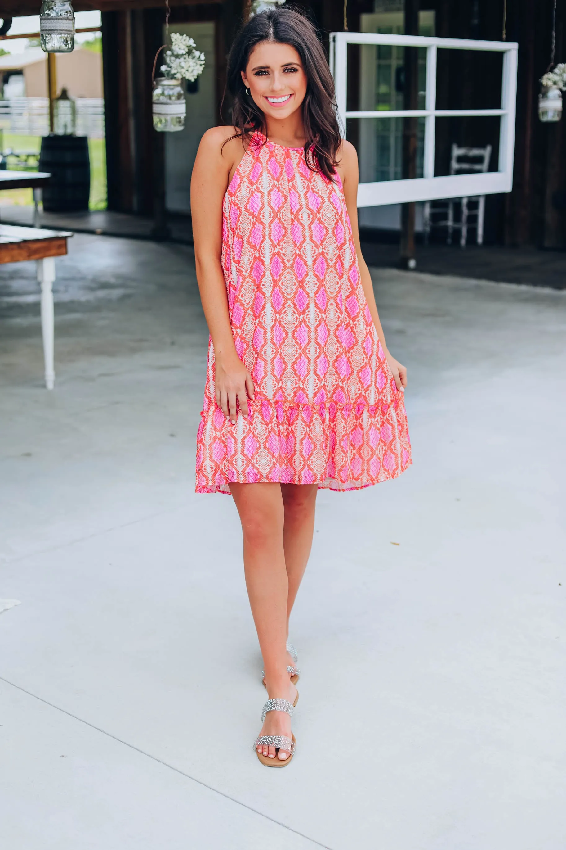 Wander West Snakeskin Dress