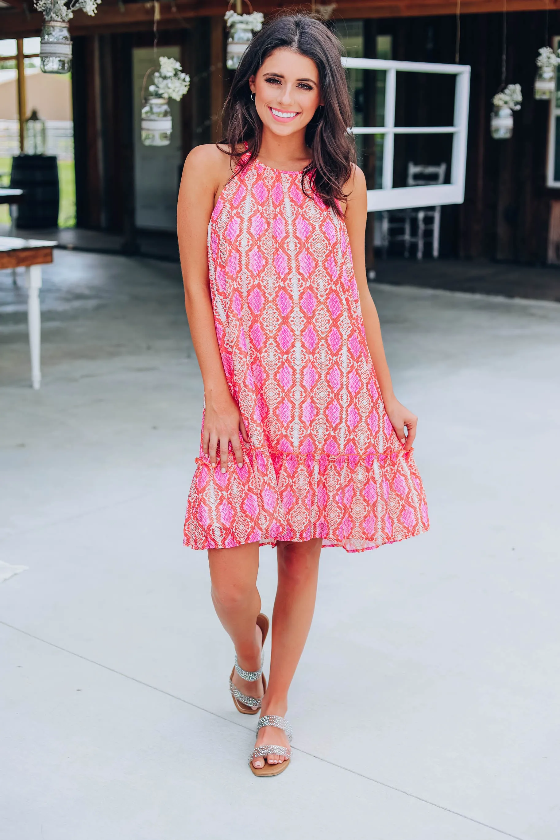 Wander West Snakeskin Dress