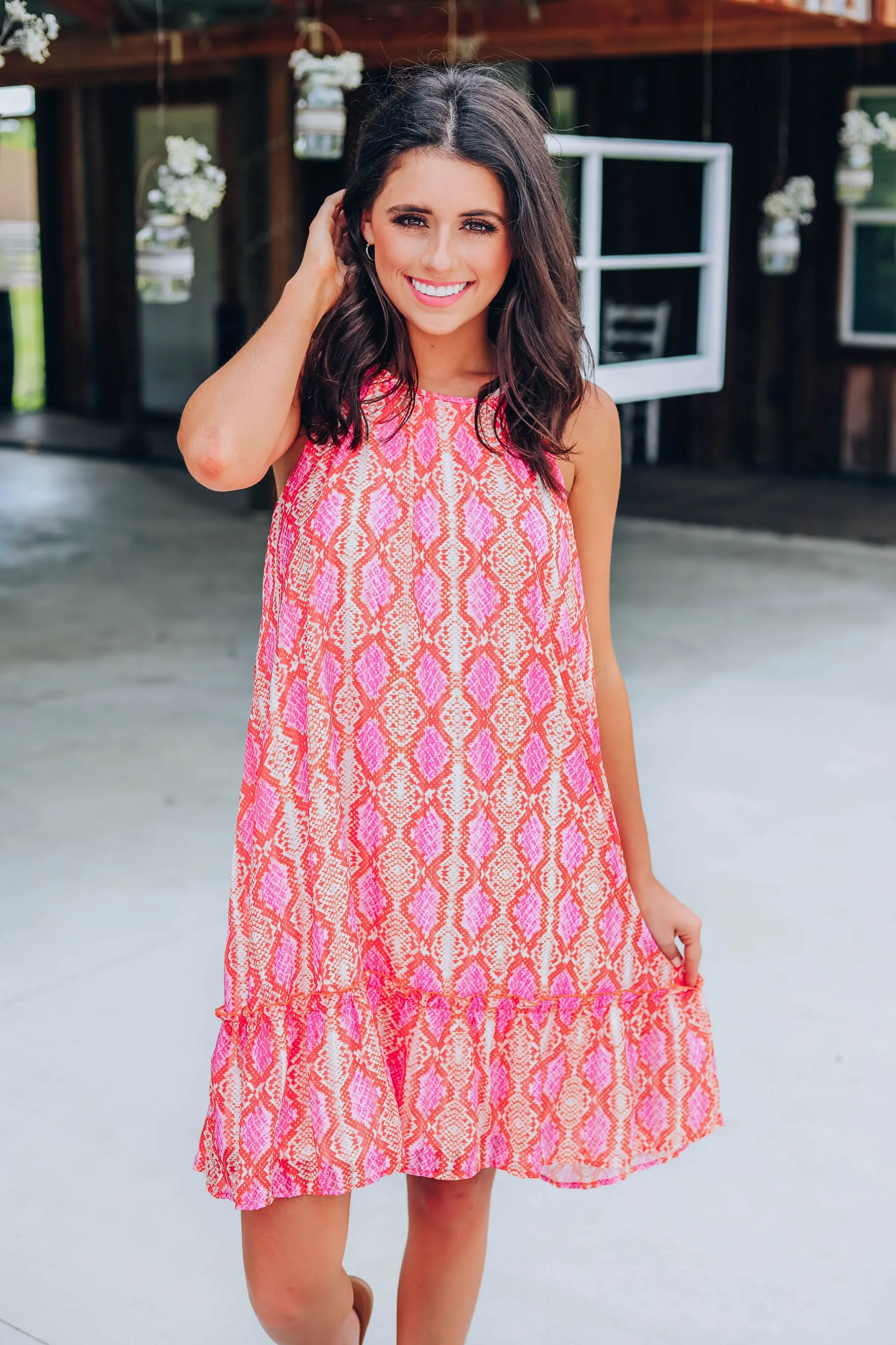 Wander West Snakeskin Dress