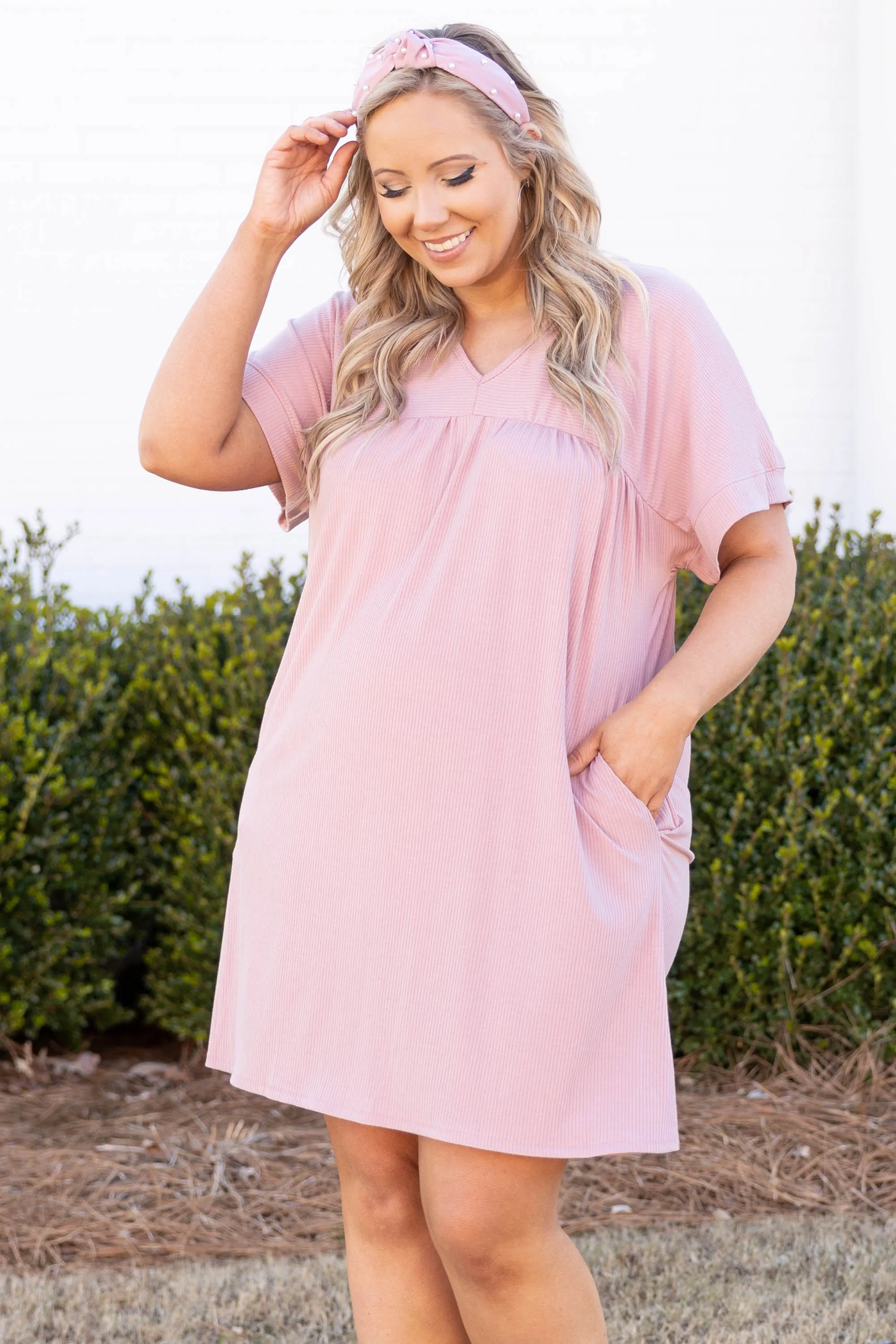 Warm In The City Dress, Pink