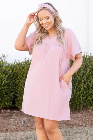 Warm In The City Dress, Pink