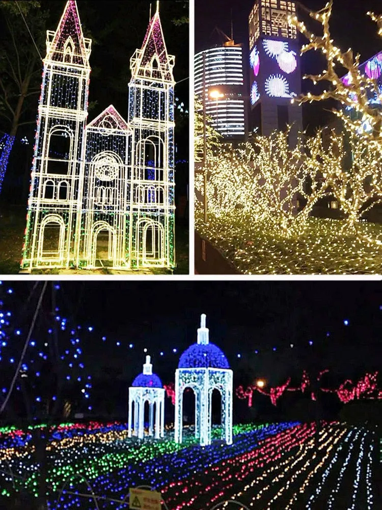 Waterproof Fairy LED String Lights Garland for Outdoor Decor