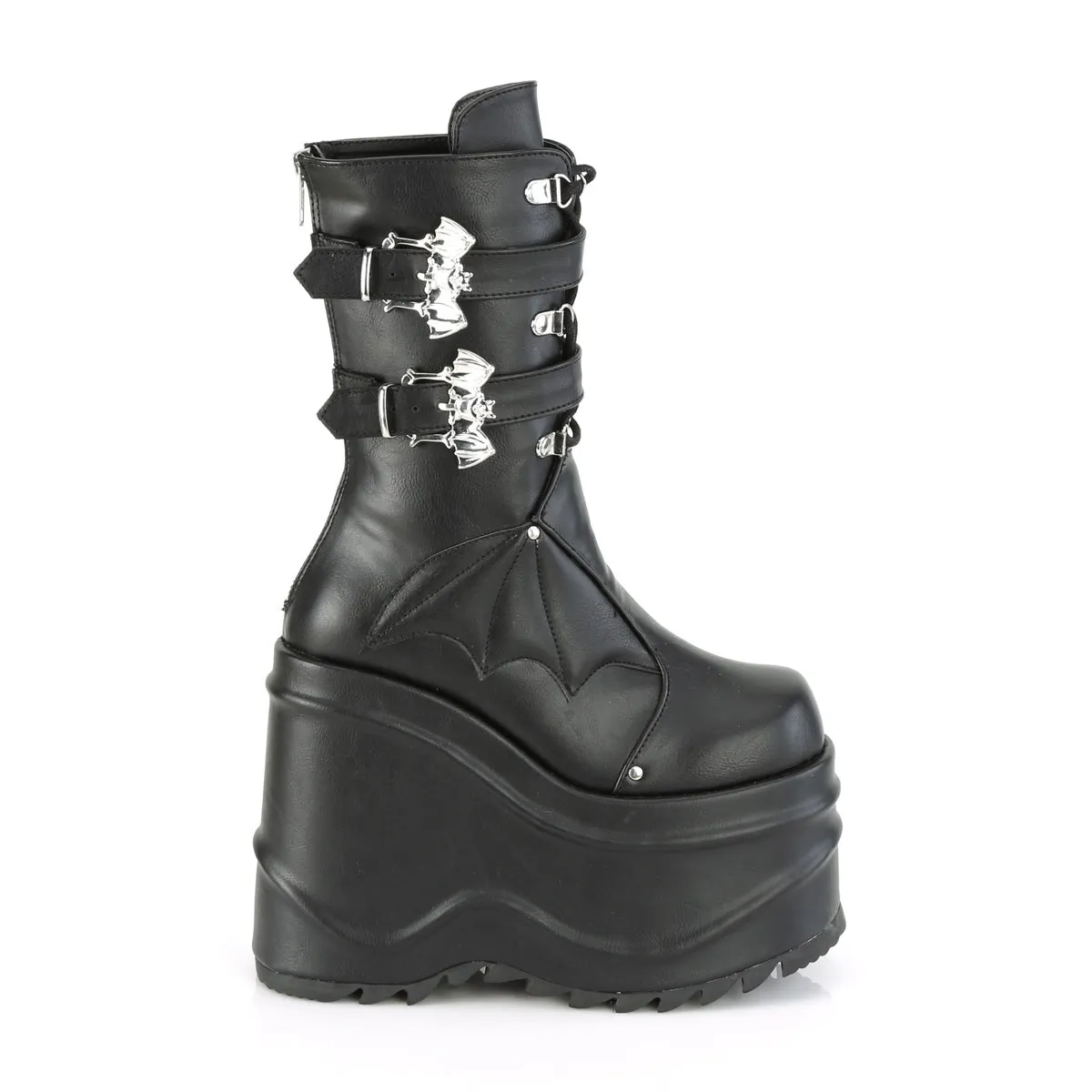 WAVE-150  Black Vegan Leather