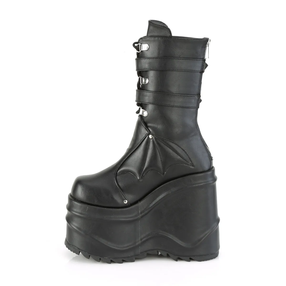 WAVE-150  Black Vegan Leather