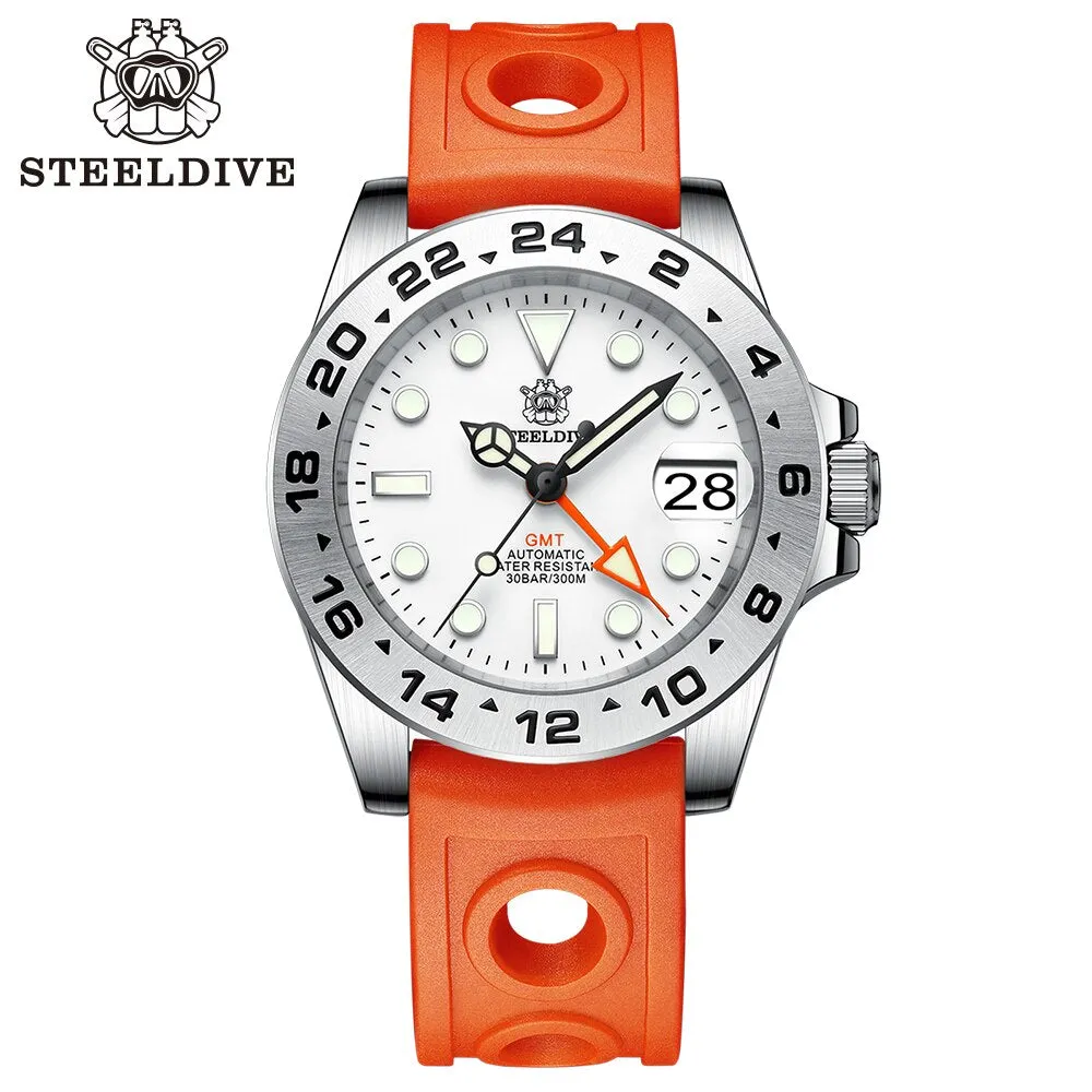 ★WelcomeDeals★Steeldive SD1992 NH34 GMT Automatic Watch