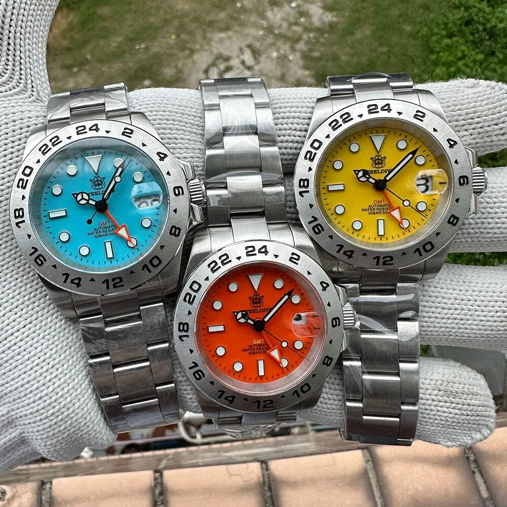 ★WelcomeDeals★Steeldive SD1992 NH34 GMT Automatic Watch