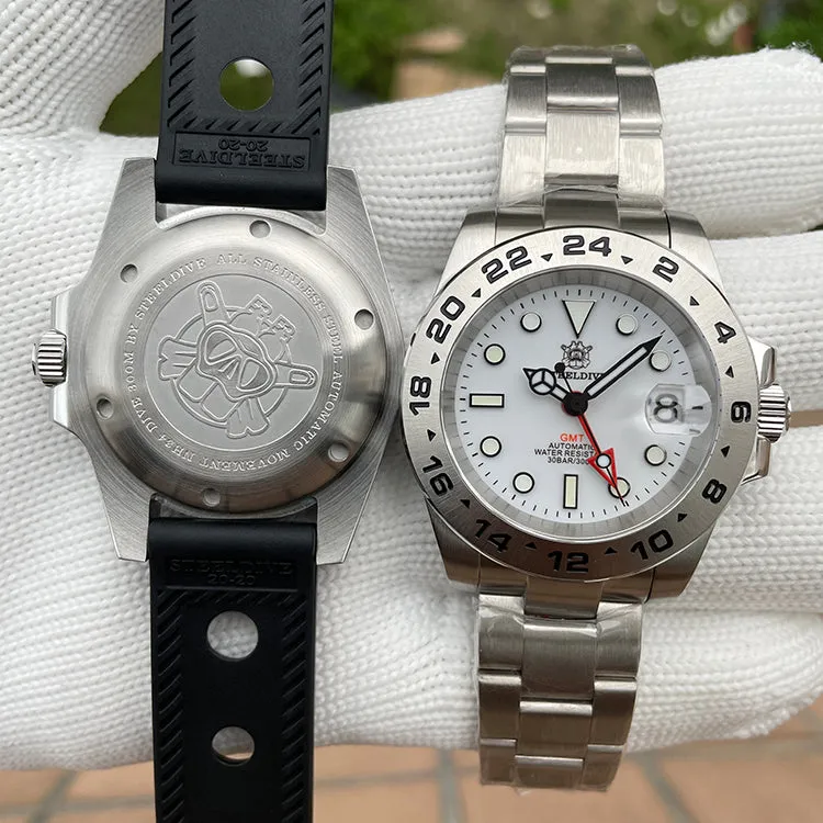 ★WelcomeDeals★Steeldive SD1992 NH34 GMT Automatic Watch