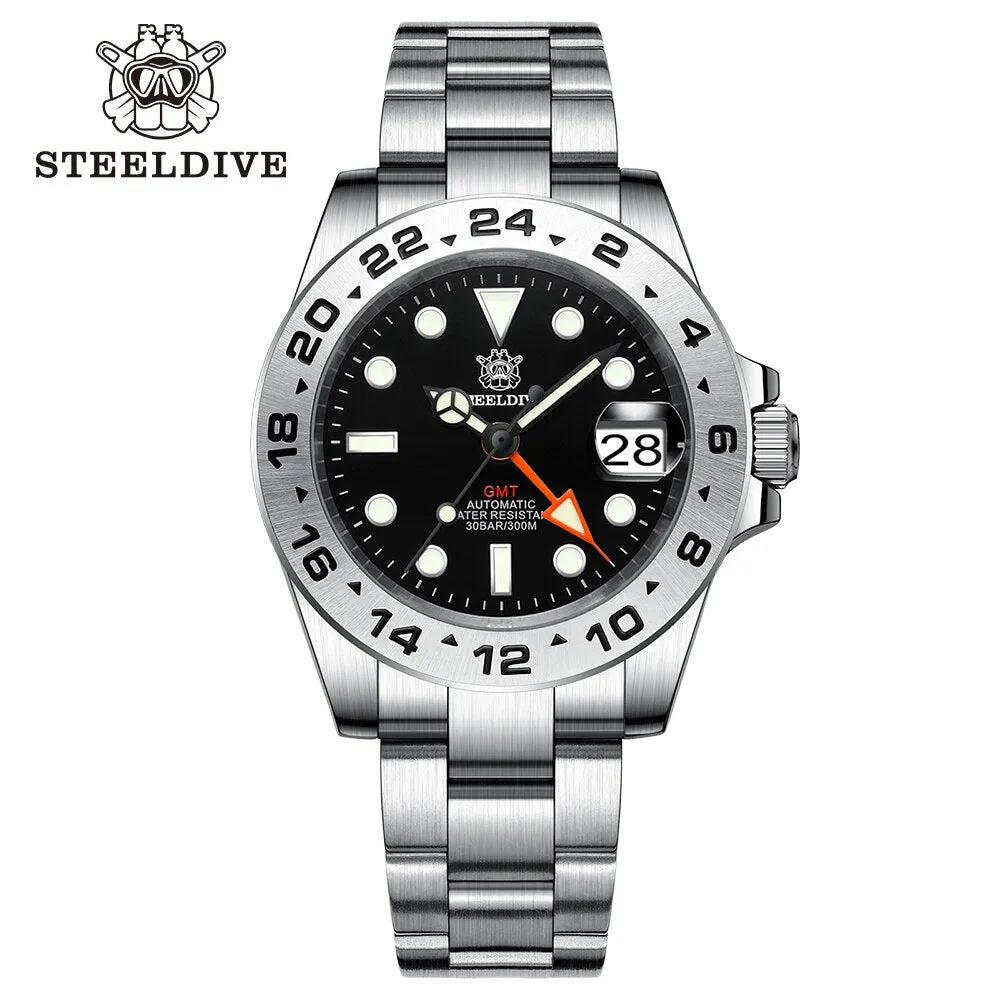 ★WelcomeDeals★Steeldive SD1992 NH34 GMT Automatic Watch