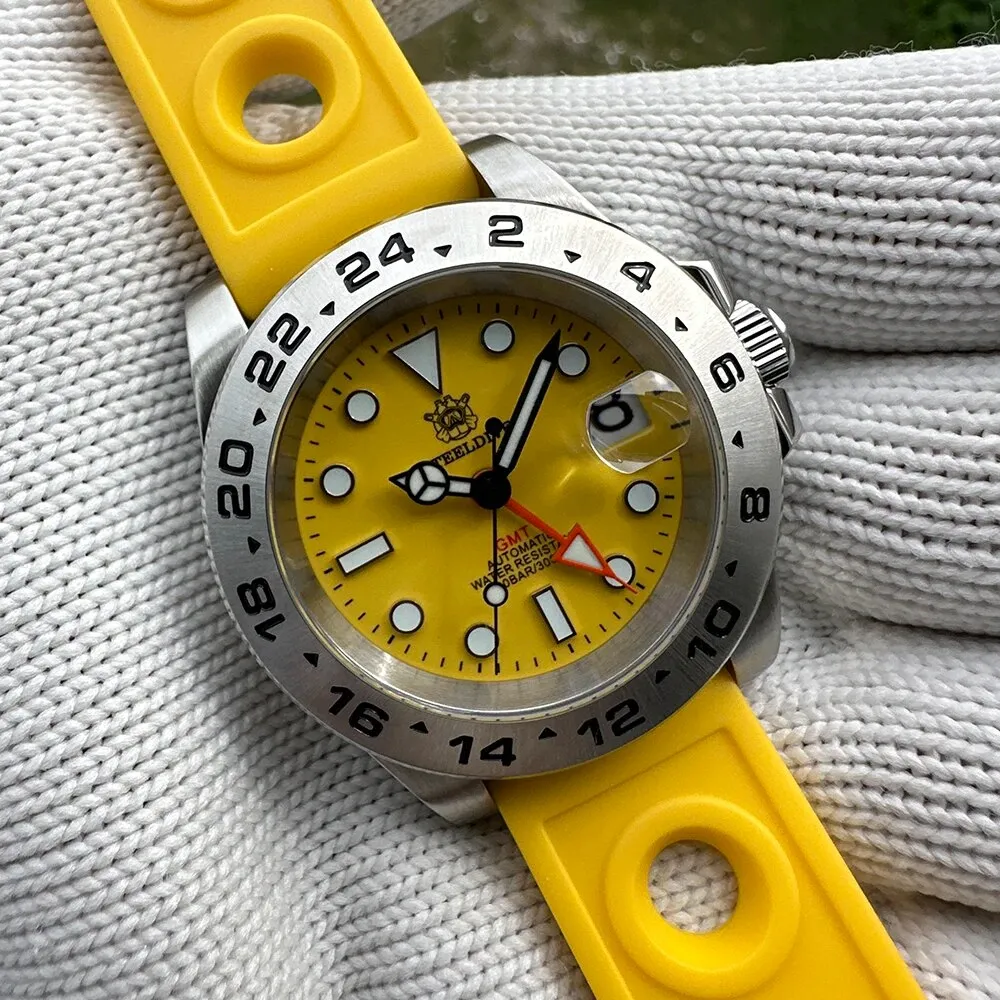 ★WelcomeDeals★Steeldive SD1992 NH34 GMT Automatic Watch