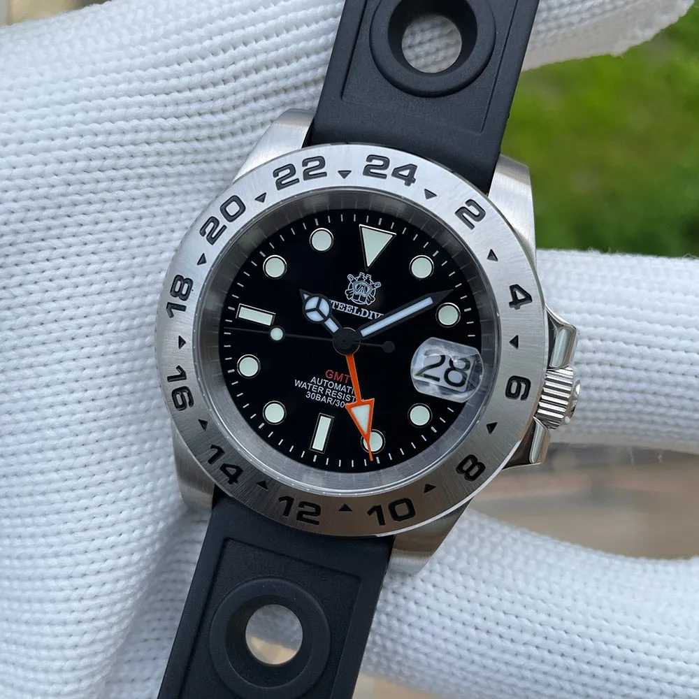 ★WelcomeDeals★Steeldive SD1992 NH34 GMT Automatic Watch