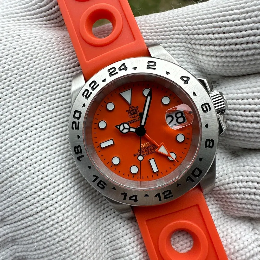 ★WelcomeDeals★Steeldive SD1992 NH34 GMT Automatic Watch