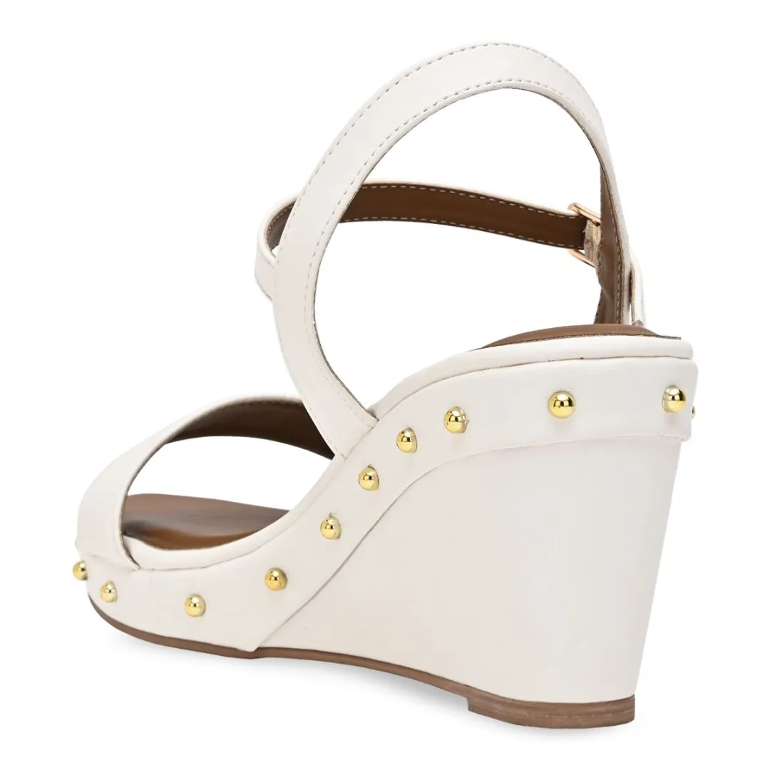 White Rivet Wedges