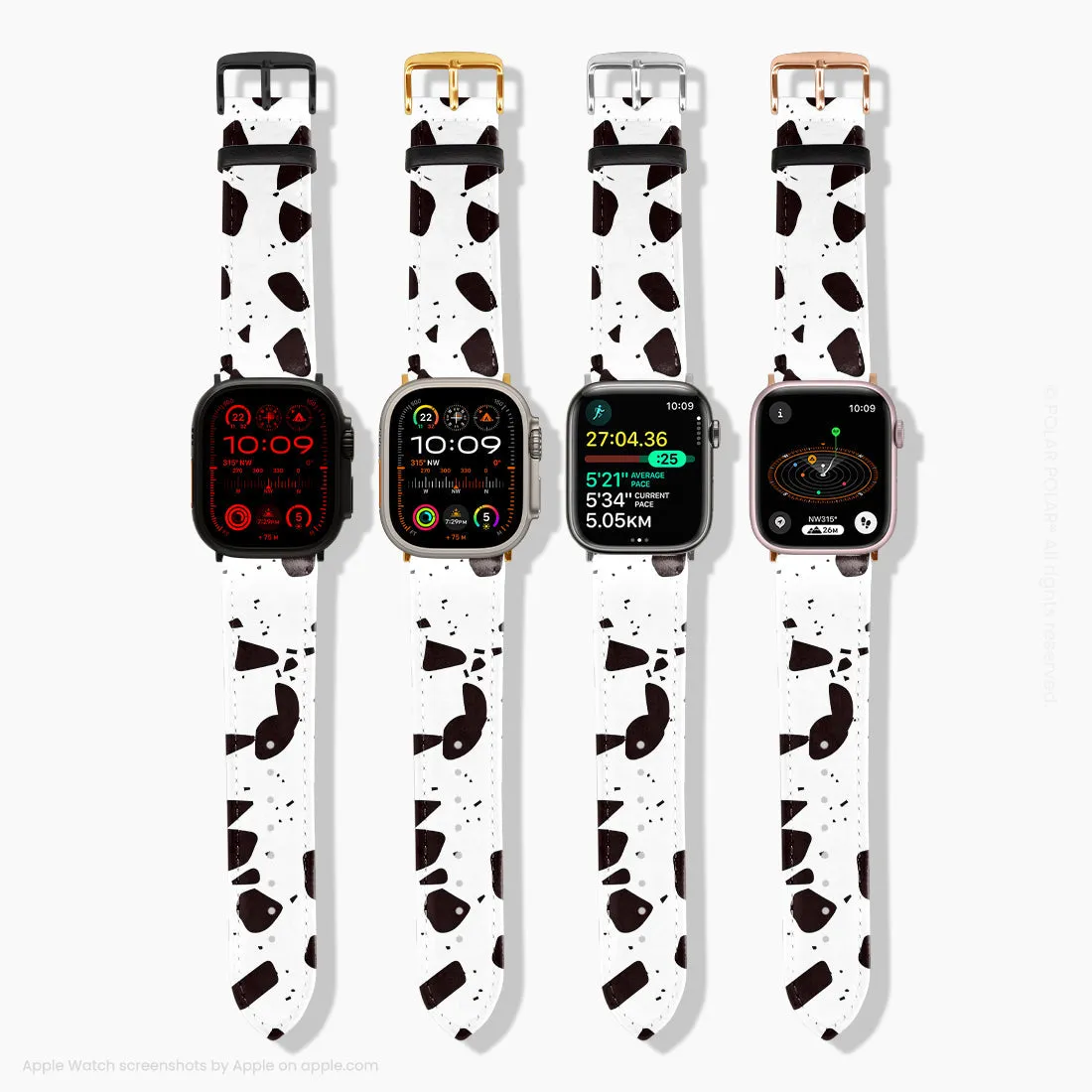 White Rocky Road Terrazzo - Apple Watch Band