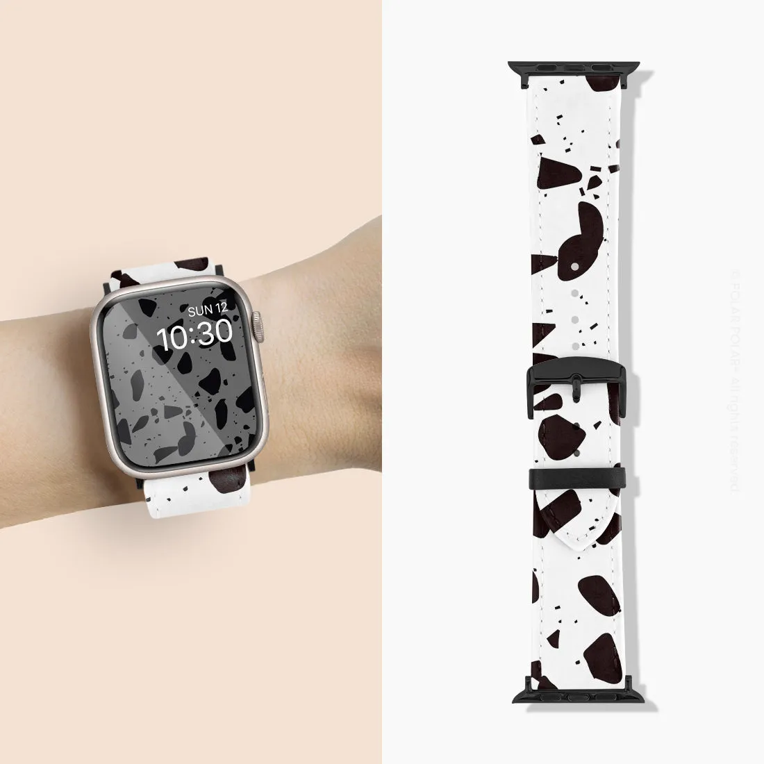 White Rocky Road Terrazzo - Apple Watch Band