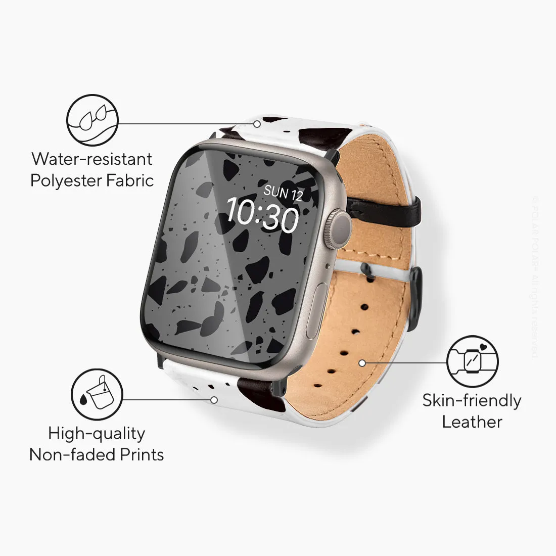 White Rocky Road Terrazzo - Apple Watch Band