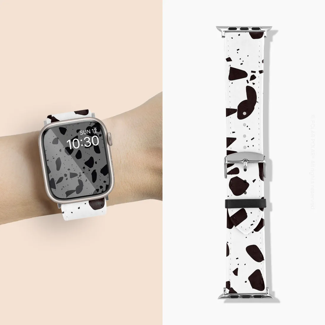 White Rocky Road Terrazzo - Apple Watch Band