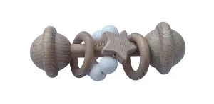 White | Wooden Rattle Toy