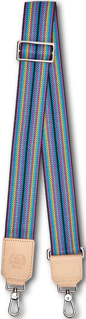 Wide Woven Strap Blueberry
