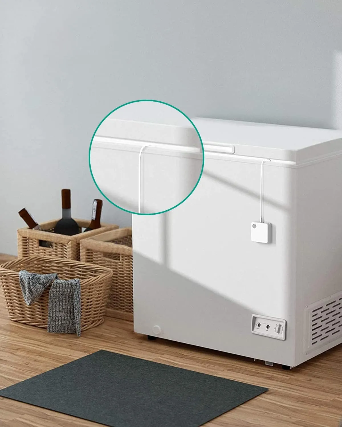 Wifi Temperature Sensor Waterproof External Probe Freezer App Alert Thermometer